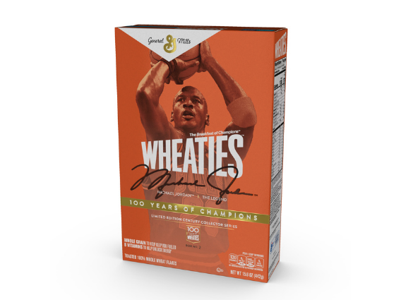 Wheaties box featuring Michael Jordan