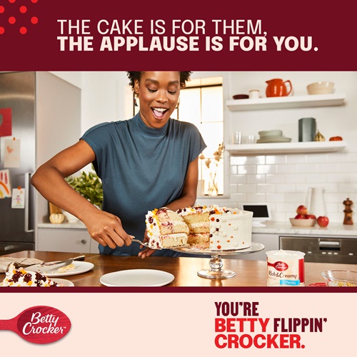 Betty Crocker ad for cake mix