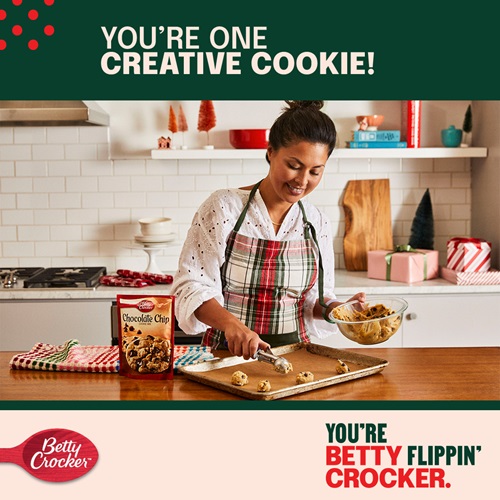 Betty Crocker ad for cookie mix