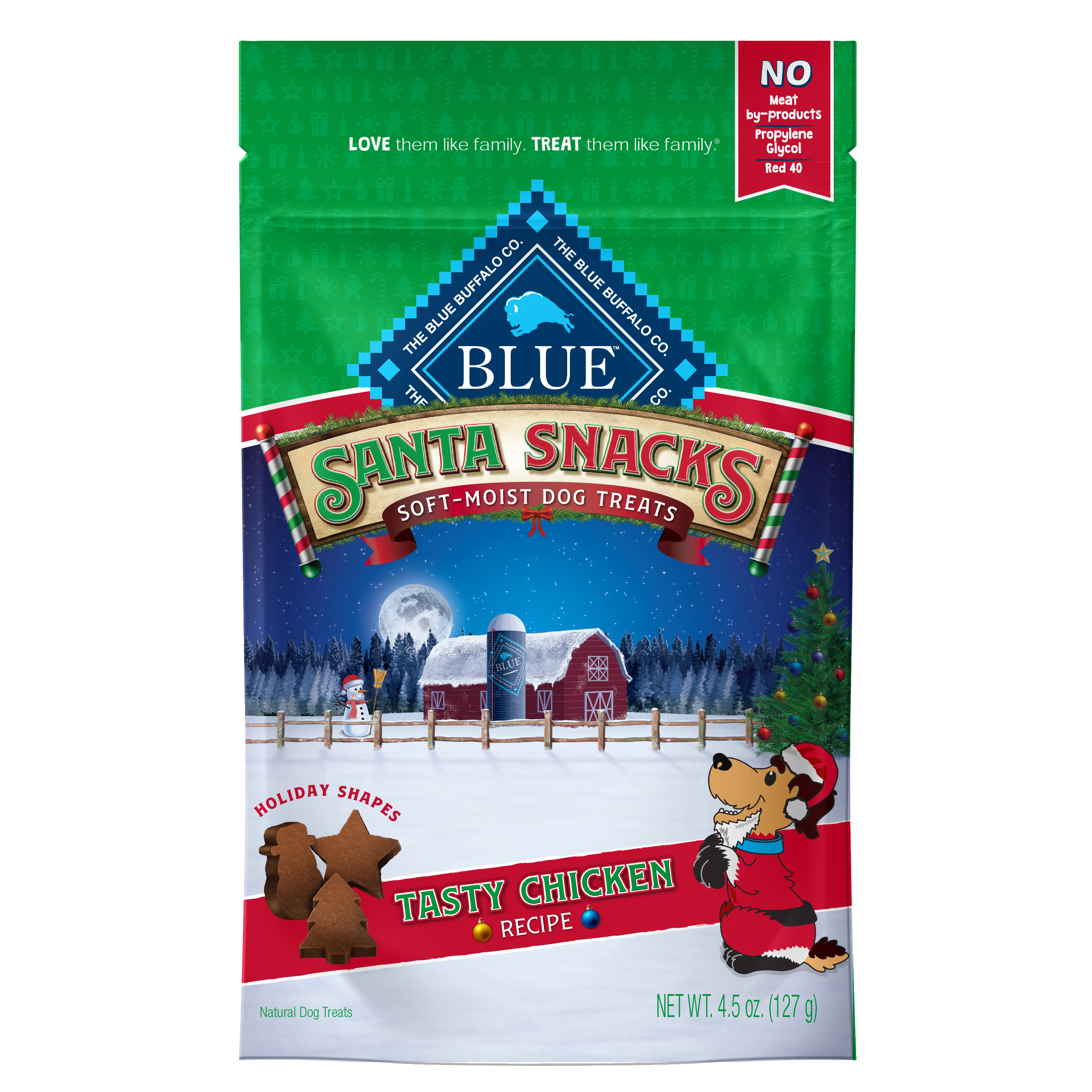 Blue Buffalo santa snacks soft dog treats